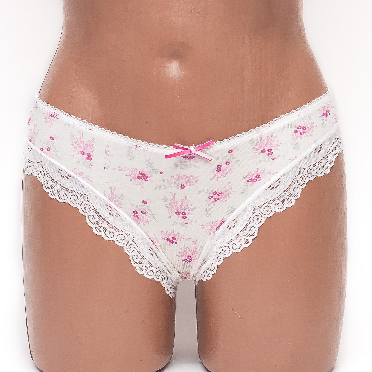 Трусы женские слип хлопок SEMM цвет молочный k3072-1